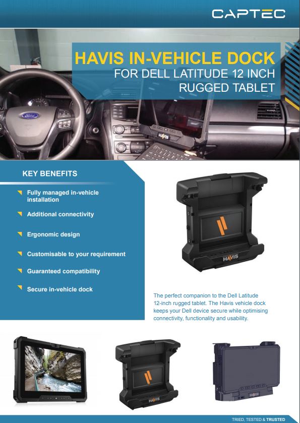 Havis In Vehicle Dock For Dell Latitude 12 Inch Captec Americas Inc
