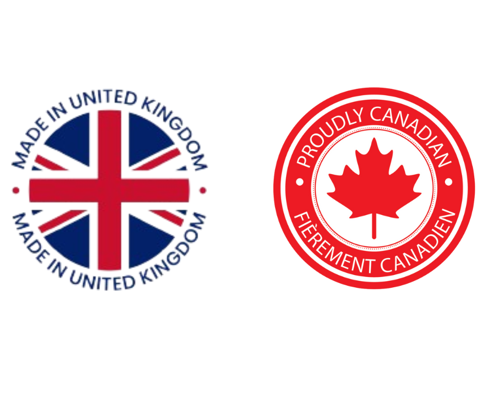 Made in UK & Canada